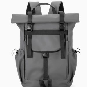 Sac a dos roll-top aventure gris